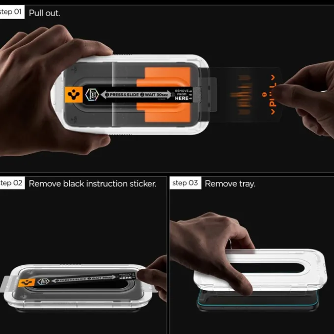 SZKŁO HARTOWANE SPIGEN SAMSUNG GALAXY S25 FE GLAS.TR ”EZ FIT PRO” HD CLEAR