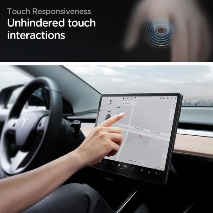 Szkło Hartowane Spigen Tesla Model 3 Y Glas.Tr ”ez Fit”