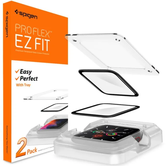 Szkło Hybrydowe SPIGEN Apple Watch 4 / 5 / 6 SE 44 MM Proflex ”ez Fit”