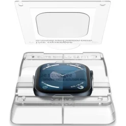 SZKŁO HYBRYDOWE SPIGEN ELITE SHIELD ”EZ FIT” 2-PACK APPLE WATCH 10 (42 MM) CLEAR