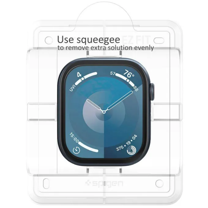 SZKŁO HYBRYDOWE SPIGEN ELITE SHIELD ”EZ FIT” 2-PACK APPLE WATCH 10 (42 MM) CLEAR