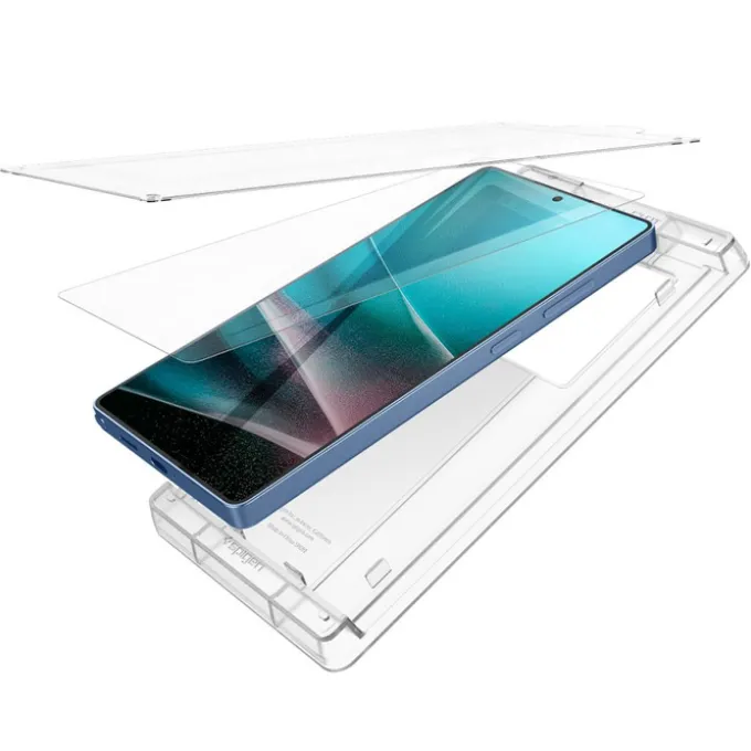 SZKŁO HYBRYDOWE SPIGEN SAMSUNG GALAXY S25 ULTRA ELITE SHIELD ”EZ FIT” HD CLEAR