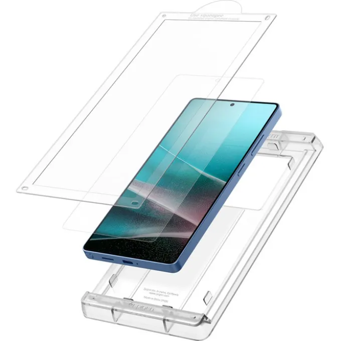SZKŁO HYBRYDOWE SPIGEN SAMSUNG GALAXY S25 ULTRA ELITE SHIELD ”EZ FIT” HD CLEAR