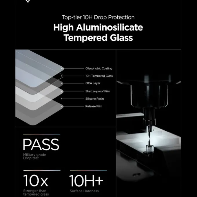SZKŁO PRYWATYZUJĄCE SPIGEN GLAS.TR "EZ FIT PRO AC" HD 2-PACK GALAXY S26+ PLUS PRIVACY