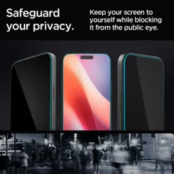 SZKŁO PRYWATYZUJĄCE SPIGEN GLAS.TR ”EZ FIT” 2-PACK IPHONE 16 PRO MAX, 17 PRO MAX PRIVACY