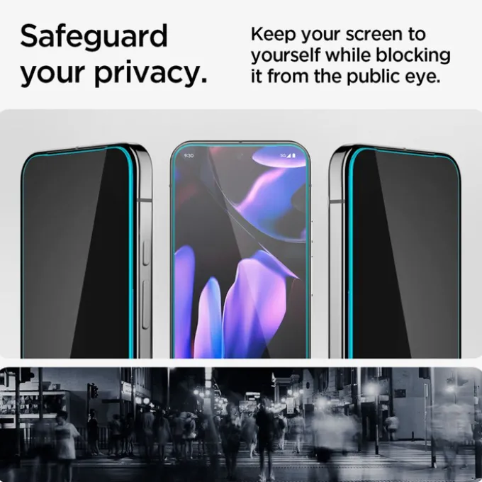 SZKŁO PRYWATYZUJĄCE SPIGEN GOOGLE PIXEL 9 / 9 PRO / 10 / 10 PRO GLAS.TR ”EZ FIT” 2-PACK PRIVACY
