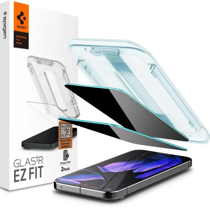 SZKŁO PRYWATYZUJĄCE SPIGEN GOOGLE PIXEL 9 PRO XL GLAS.TR ”EZ FIT” 2-PACK PRIVACY