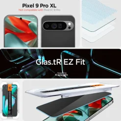 SZKŁO PRYWATYZUJĄCE SPIGEN GOOGLE PIXEL 9 PRO XL GLAS.TR ”EZ FIT” 2-PACK PRIVACY