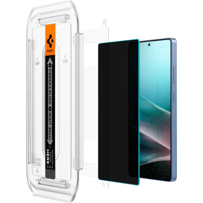 SZKŁO PRYWATYZUJĄCE SPIGEN SAMSUNG GALAXY S25 ULTRA GLAS.TR ”EZ FIT” HD 2-PACK PRIVACY