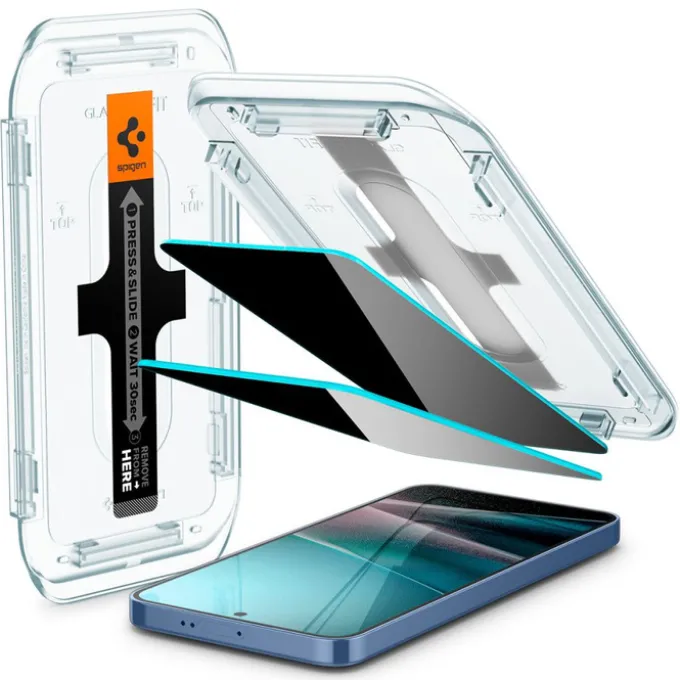 SZKŁO PRYWATYZUJĄCE SPIGEN SAMSUNG GALAXY S24+ PLUS / S25+ PLUS GLAS.TR ”EZ FIT” HD 2-PACK PRIVACY