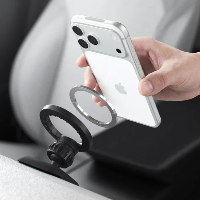 UCHWYT DO KRATKI SPIGEN TESLA MODEL 3 2024 Y JUNIPER MAGSAFE CZARNY