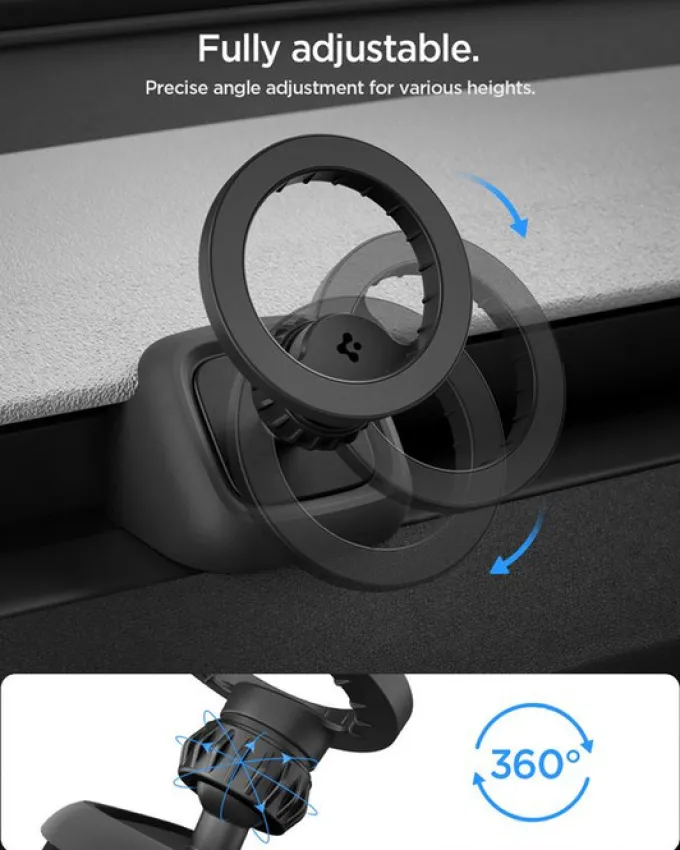 UCHWYT DO KRATKI SPIGEN TESLA MODEL 3 2024 Y JUNIPER MAGSAFE CZARNY