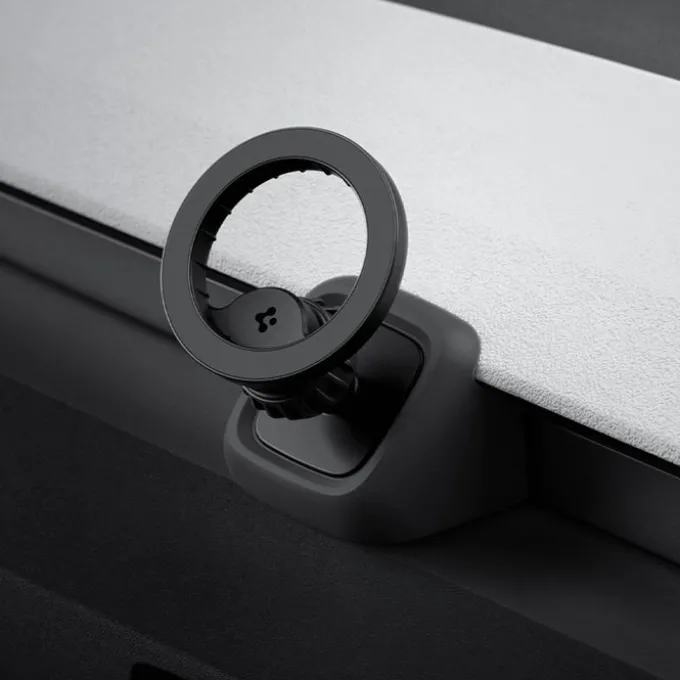 UCHWYT DO KRATKI SPIGEN TESLA MODEL 3 2024 Y JUNIPER MAGSAFE CZARNY