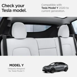 UCHWYT DO PASÓW BEZPIECZEŃSTWA SPIGEN TESLA MODEL Y BACKSEAT SEATBELT HOLDER BLACK