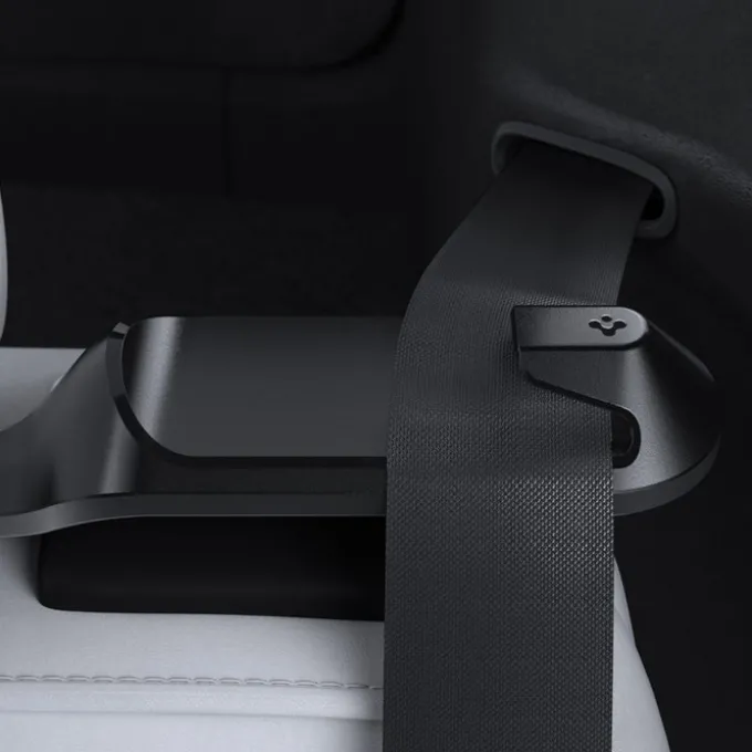 UCHWYT DO PASÓW BEZPIECZEŃSTWA SPIGEN TESLA MODEL Y BACKSEAT SEATBELT HOLDER BLACK