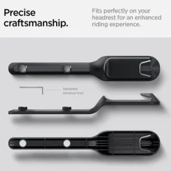 UCHWYT DO PASÓW BEZPIECZEŃSTWA SPIGEN TESLA MODEL Y BACKSEAT SEATBELT HOLDER BLACK