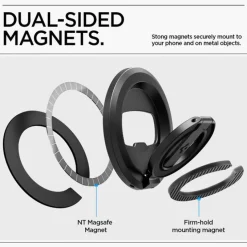 UCHWYT MAGNETYCZNY SPIGEN O-MAG MAGNETYCZNY Z PODSTAWKĄ CZARNY