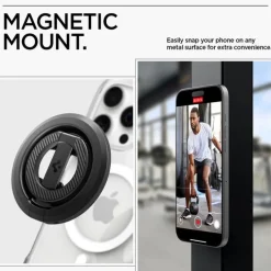 UCHWYT MAGNETYCZNY SPIGEN O-MAG MAGNETYCZNY Z PODSTAWKĄ CZARNY
