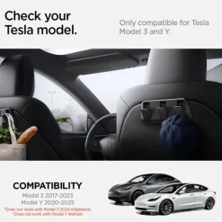 UCHWYT NA SIEDZENIE SPIGEN TESLA MODEL Y/3 CZARNY