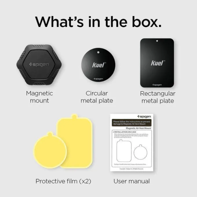 Uchwyt Samochodowy SPIGEN Qs11 Air Vent Magnetic Holder