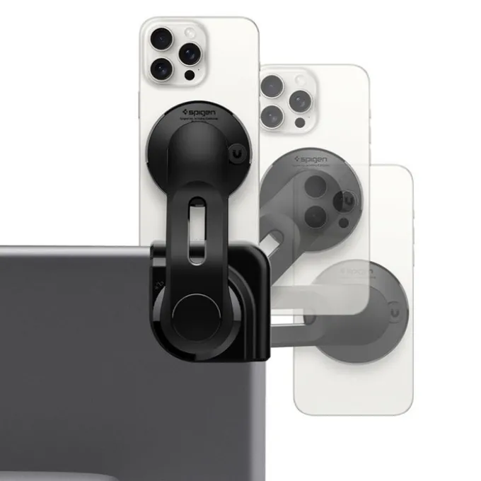 UCHWYT SAMOCHODOWY SPIGEN TESLA TAPLOCK MAGSAFE CAR MOUNT HOLDER BLACK SCREEN