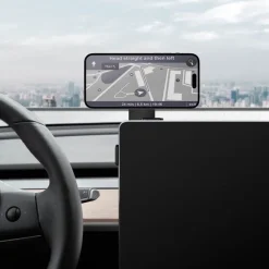 UCHWYT SAMOCHODOWY SPIGEN TESLA ONETAP 3 MAGSAFE BLACK SCREEN MOUNT
