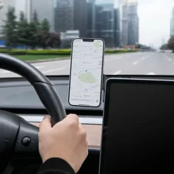 UCHWYT SAMOCHODOWY SPIGEN TESLA ONETAP 3 MAGSAFE BLACK SCREEN MOUNT