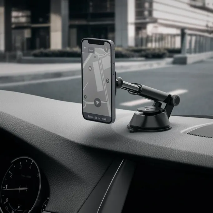 Uchwyt Spigen ITS35 Magnetyczny Magsafe Na Deskę Dashboard Car Mount Black