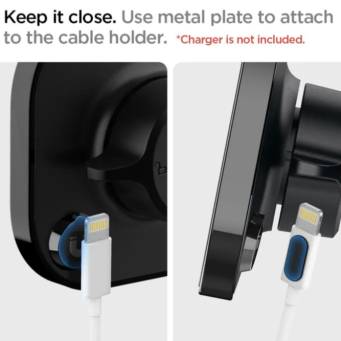 Uchwyt Spigen ITS35 Magnetyczny Magsafe Na Deskę Dashboard Car Mount Black