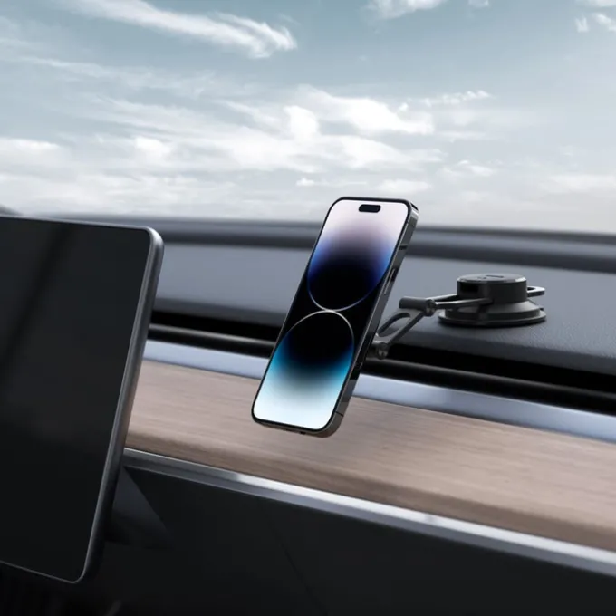 Uchwyt Spigen Its35-3 Onetap Magnetic Magsafe Windshield & Dashboard Car Mount Black