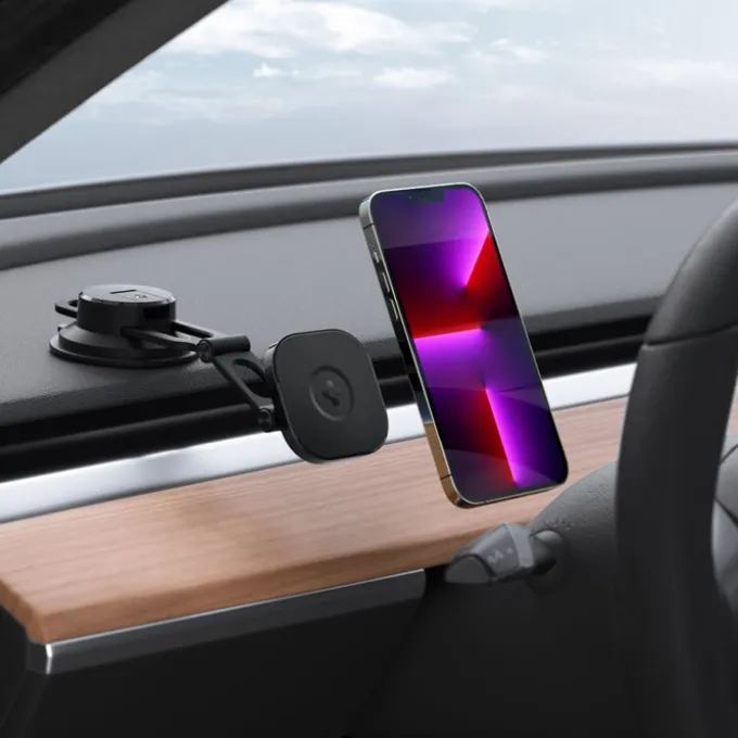 Uchwyt Spigen Its35-3 Onetap Magnetic Magsafe Windshield & Dashboard Car Mount Black