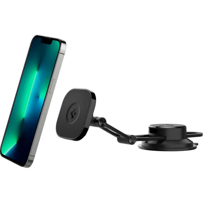 Uchwyt Spigen Its35-3 Onetap Magnetic Magsafe Windshield & Dashboard Car Mount Black
