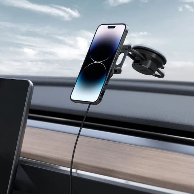 UCHWYT SPIGEN ITS35W-3 ONETAP PRO 3 MAGNETIC MAGSAFE NA SZYBĘ I KOKPIT BEZPRZEWODOWY CZARNY