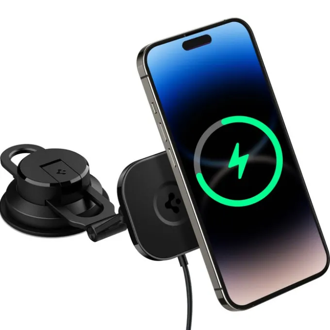 UCHWYT SPIGEN ITS35W-3 ONETAP PRO 3 MAGNETIC MAGSAFE NA SZYBĘ I KOKPIT BEZPRZEWODOWY CZARNY