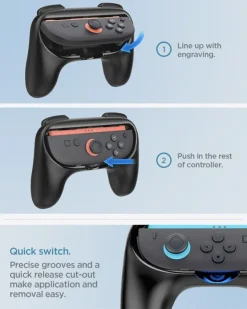 UCHWYT SPIGEN NINTENDO SWITCH 2 JOY-CON GRIP NS100 BLACK
