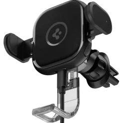 Uchwyt Spigen Uts12w Onetap Universal Vent Car Mount Wireless Charger Black