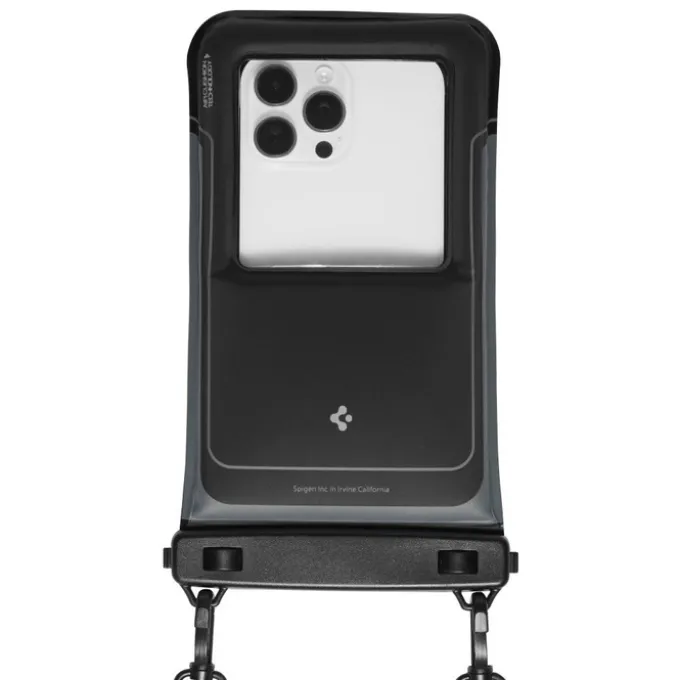 WODOODPORNE ETUI SPIGEN A611P PŁYWAJĄCE UNIWERSALNE 2-PACK MATOWE CZARNE