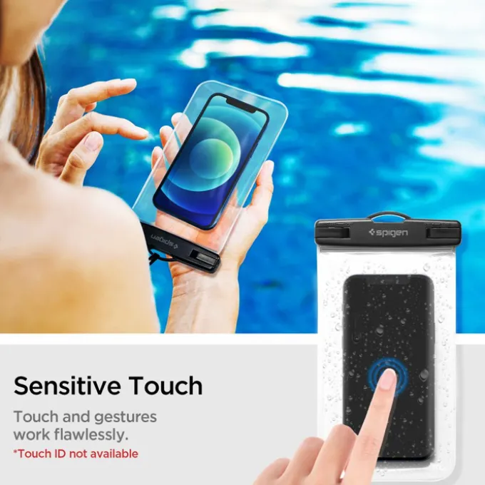 Wodoodporne Etui Spigen A601 Wodoszczelne na telefon 2-Pack Przezroczyste