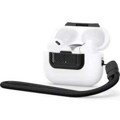 ZAMYKANIE DO ORYGINALNEGO ETUI SPIGEN AIRPODS PRO 2 1 GEN LOCK FIT M CARBON