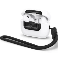 ZAMYKANIE DO ORYGINALNEGO ETUI SPIGEN AIRPODS PRO 2 1 GEN LOCK FIT M CARBON